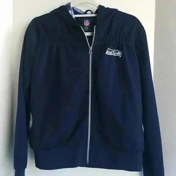 NFL Team Apparel Women's Seahawks bling hooded jacket L - Picture 4 of 14